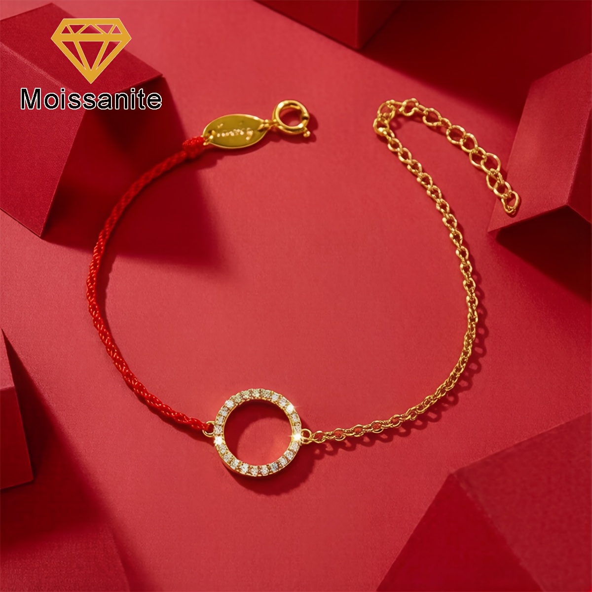 Sparkling Moissanite Bracelet for Women, Elegant Gift